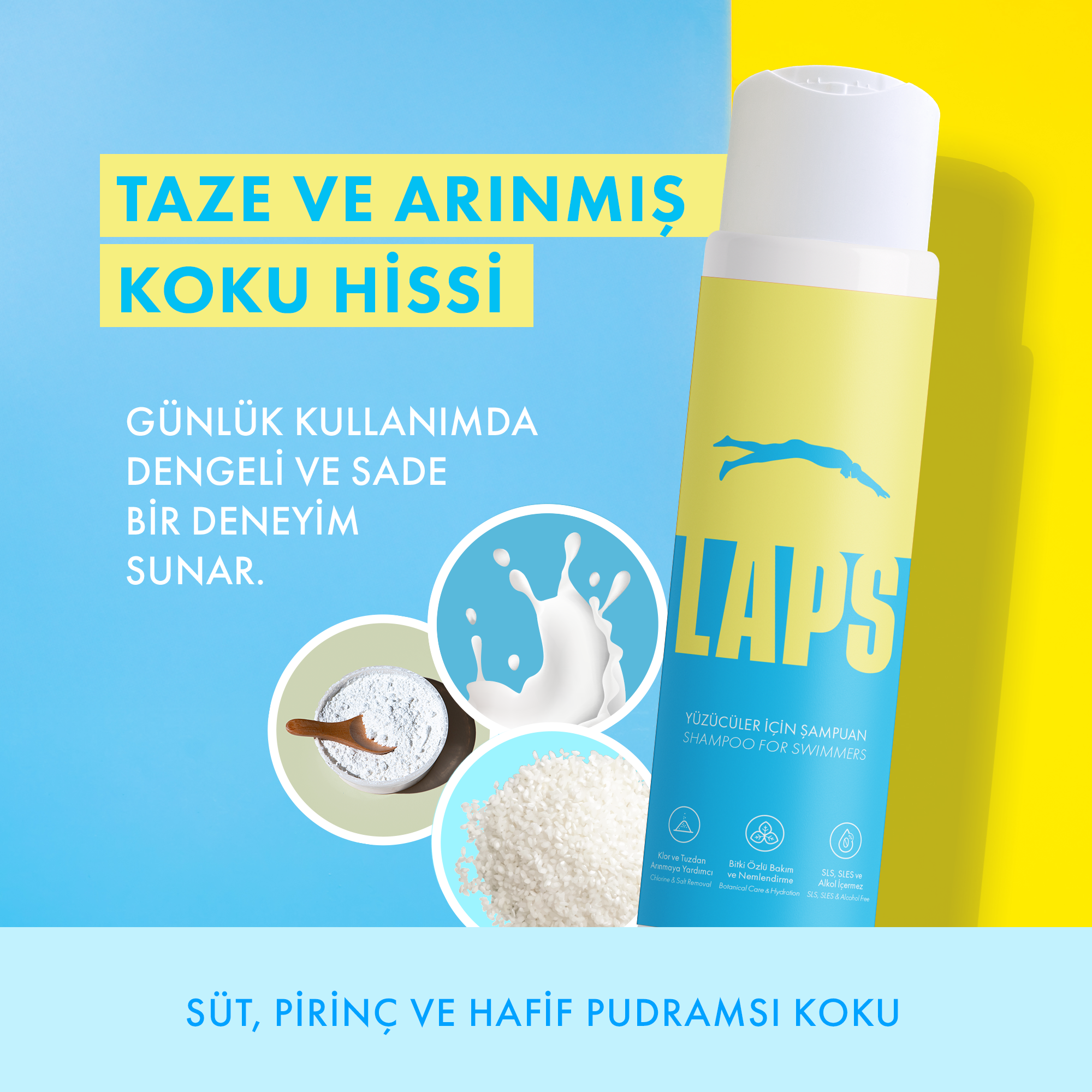 LAPS Yüzücüler İçin Şampuan
